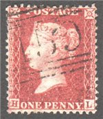 Great Britain Scott 20 Used Plate 58 - HL